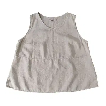플랙스 린넨 탱크탑 베이지 리투아니아 산
