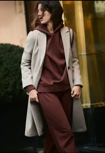 [ 새상품급 ] ZARA 소프트 버튼 코트 M 사이즈 베이지