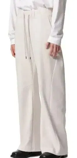 어태치먼트 더블 니트 3D 와이드 팬츠
