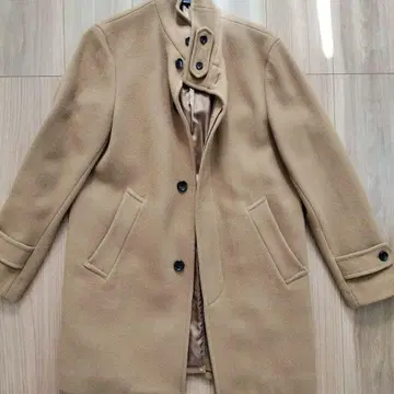 UNITED ARROWS 베이지 스텐카라 코트