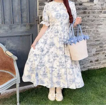시마무라 x 아오키 미사코 토와루 드 주이 원피스 S 사이즈