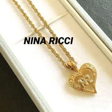 NINA RICCI 하트 목걸이 골드 컬러