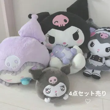 쿠로미 봉제 인형 4개 세트