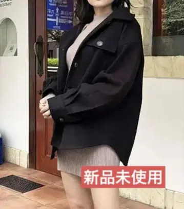 [ 새상품 ] 스파이럴걸 오버 사이즈 CPO 자켓 블랙