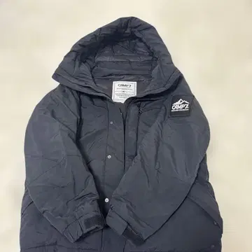 CAMP7 후드 부착 다운 자켓 M