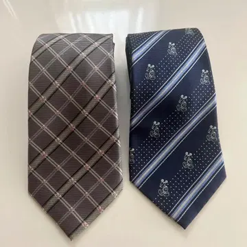 디즈니 넥타이 세트 그레이 네이비