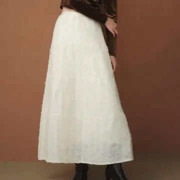 anuans 자수 시어 샤샤 스커트