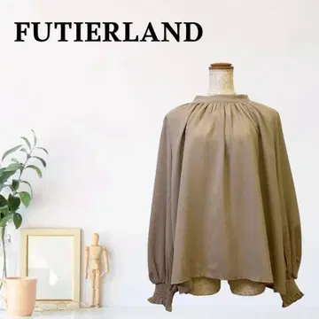 zG345 [ XL ] FUTIERLAND 블라우스 긴팔 볼륨 슬리브