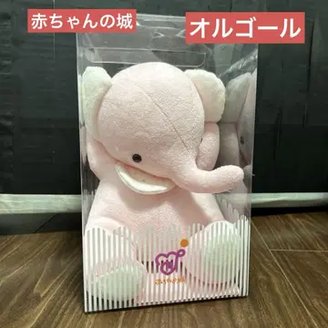 핑크색 코끼리 봉제 인형 오르골