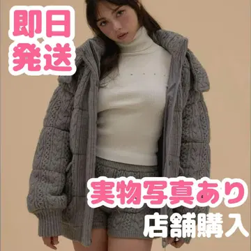 1andmary 메리 퀼팅 니트 쉐이프 자켓