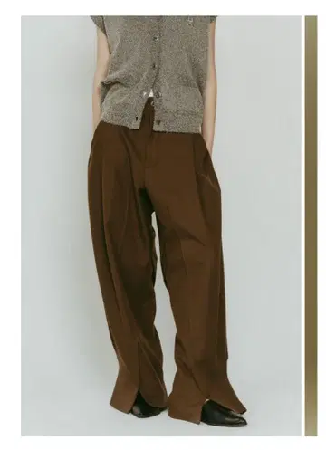 [ Knuth Marf ] front slit pants