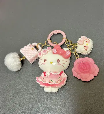 산리오 키티 키링 핑크