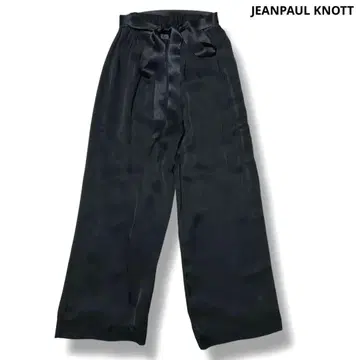 JEANPAUL KNOTT 실크 100% 팬츠 블랙 벨트