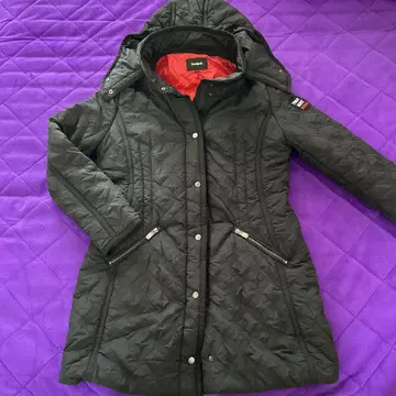 새상품급 Desigual 데시구알 다운 코트 퀼팅풍