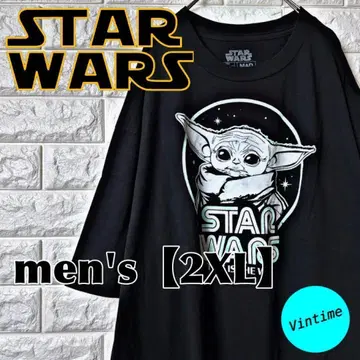 AB55 [STAR WARS] 프린트T셔츠 [남성용 2XL] 블랙