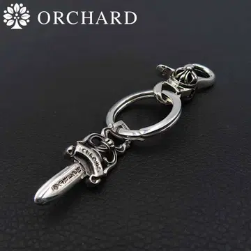 익명 배송/실버 925/대거/플로럴 크로스/기린 키링/