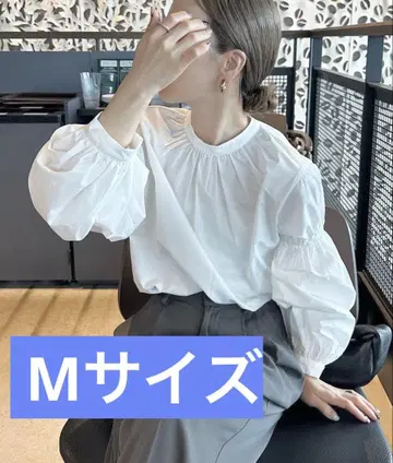 selectMOCAbyson 벌룬 슬리브 긴팔 셔츠 M