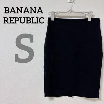 BANANA REPUBLIC [ S ] 블랙 타이트 스커트 스커트 블랙