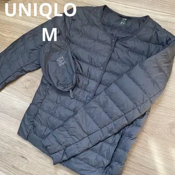 UNIQLO 그레이 수납 가능 울트라 라이트 다운 컴팩트 자켓 M