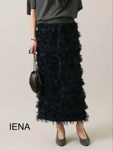 IENA 컷 자카드 이지 스커트