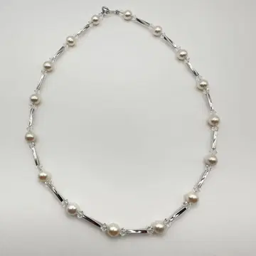 귀여운 펄 목걸이 스털링 925 실버 진주