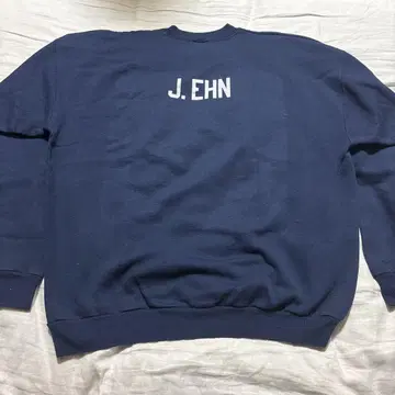 [ 새상품급 ] 헤인즈 백 프린트 XL 네이비 화이트
