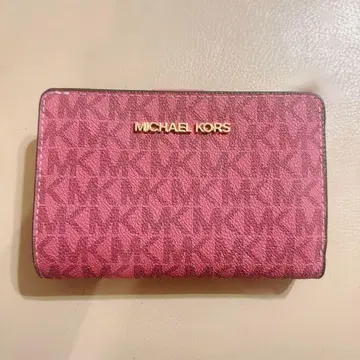 MICHAEL KORS 핑크 접이식 지갑