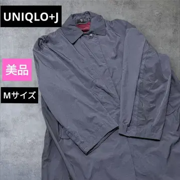 UNIQLO+J 오버 사이즈 라이트 코트 질 샌더 스테인 칼라 그레이