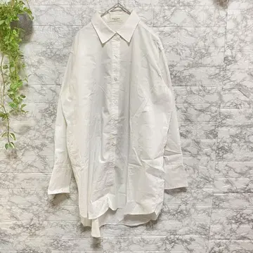 FRANK'S STORE 여성용 FREE 화이트 긴팔 셔츠 카라 부착
