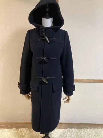 네이비 더플 코트 후드 부착 2