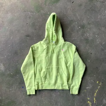 챔피언 리버스 위브 후드티 reverse weave 라임