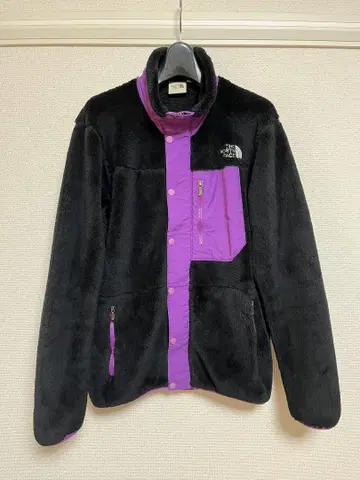 THE NORTH FACE 플리스 자켓 블랙/퍼플 사이즈 M