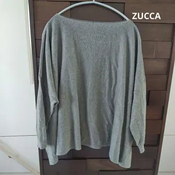 ZUCCA 보트넥 코튼 니트 풀오버