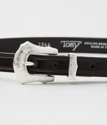 TORY LEATHER WESTERN BELT 34 새상품 택 포함 블랙