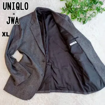 유니클로 JWA 테일러드 자켓 트위드 헤링본 그레이 XL