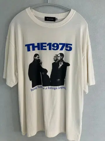 THE1975 오버 사이즈 T셔츠 아이보리