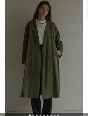 MANOF CLANE 노카라 A라인 코트