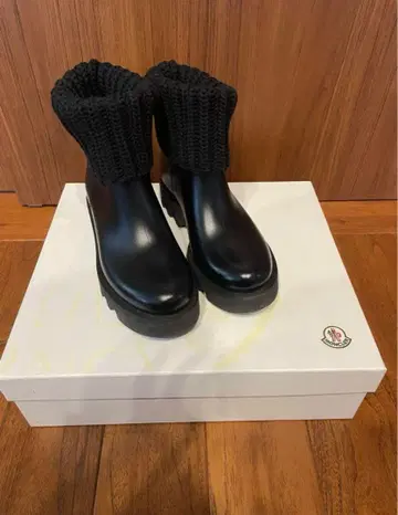 MONCLER/부츠 23.5cm 매트 블랙