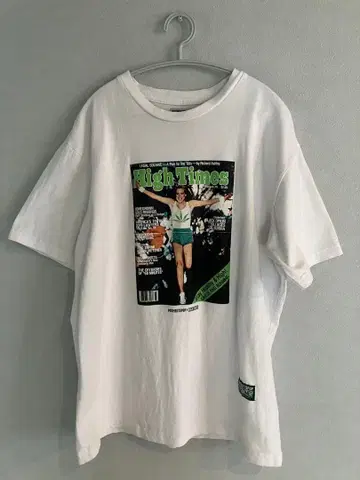 HIGH TIMES 프린트T셔츠 L 사이즈 화이트