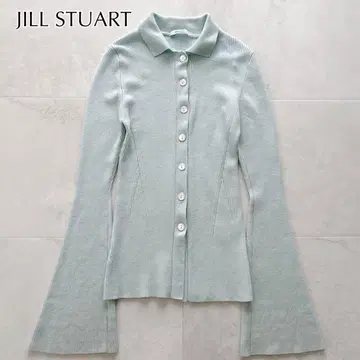 24AW 질스튜어트 워셔블 울 리브 니트 가디건 민트