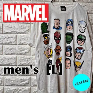 AH116 [MARVEL] 프린트T셔츠 [남성용 L] 화이트