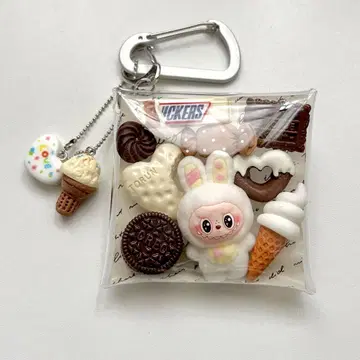 가챠 파우치 라브브 미니어처 피규어 화이트