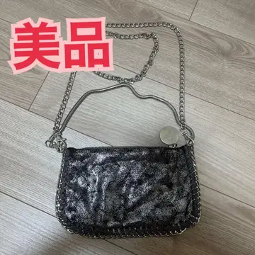 메탈릭 실버 숄더백 새상품급 미니백 핸드백