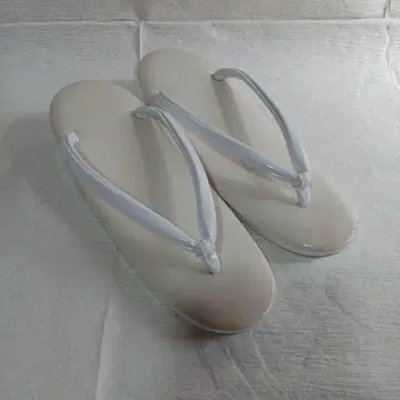 화이트 조리 합성 피혁 약 24cm