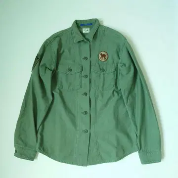 [ 새상품급 ] 오어슬로우 여성용 퍼티그 셔츠 자켓 올리브