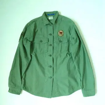 [ 새상품급 ] 오어슬로우 여성용 퍼티그 셔츠 자켓 올리브