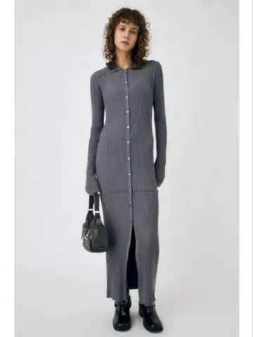 MOUSSY CABLE KNIT 롱 드레스