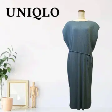 zG347 [ L ] UNIQLO 원피스 롱 기장 I라인 실루엣