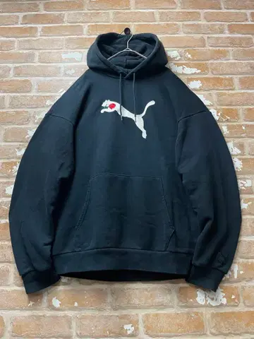 PUMA jouetie 후드티 푸마 콜라보 블랙 L 자수