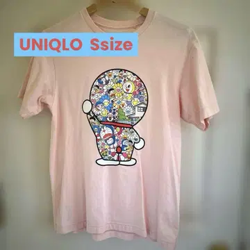 UNIQLO T셔츠 남성용 Ssize 도라에몽 x 무라카미 류 디자인